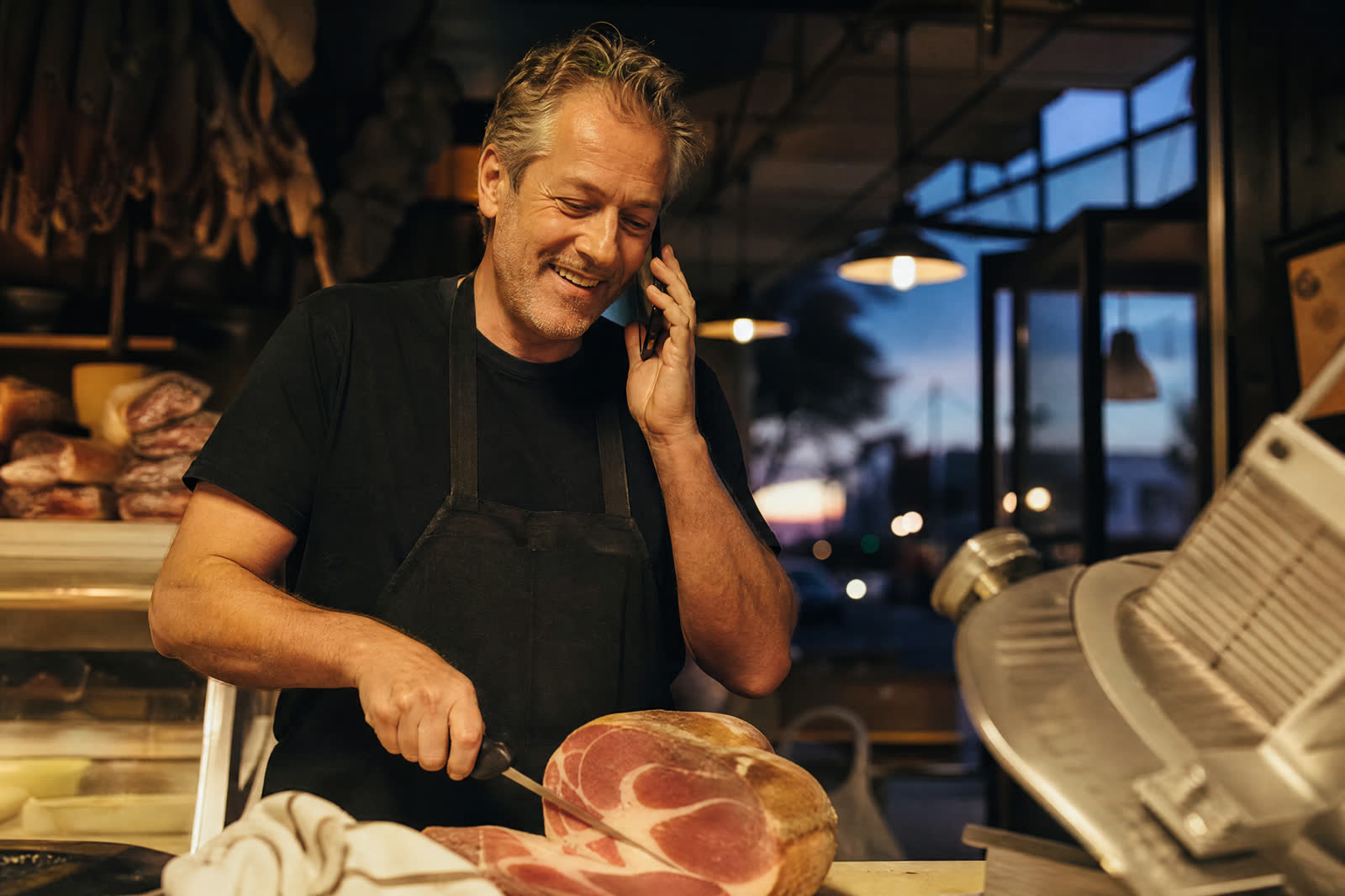 Business owner taking the call